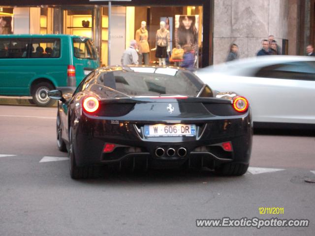 Ferrari 458 Italia spotted in Milan, Italy