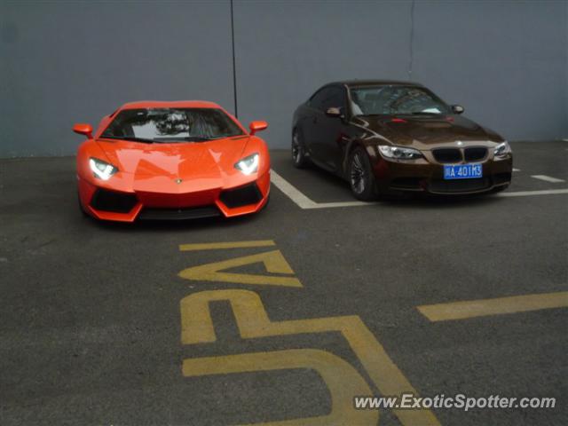 Lamborghini Aventador spotted in Chengdu,Sichuan, China