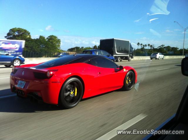 Ferrari 458 Italia spotted in Ft. Lauderdale, Florida