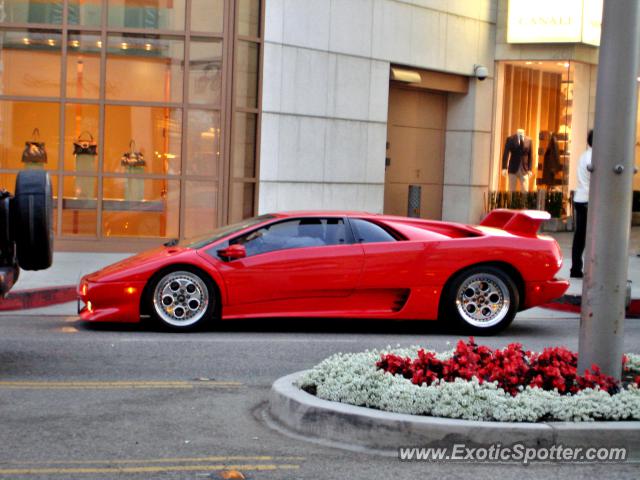 Lamborghini Diablo spotted in Beverly Hills, California