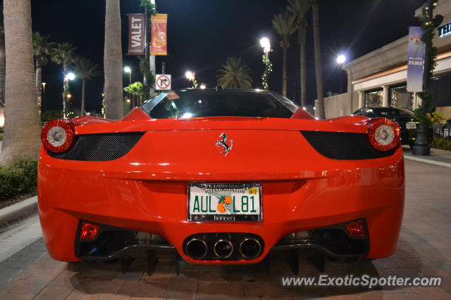 Ferrari 458 Italia spotted in Jacksonville, Florida