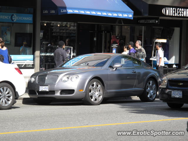 Bentley Continental spotted in Vancouver BC, Canada