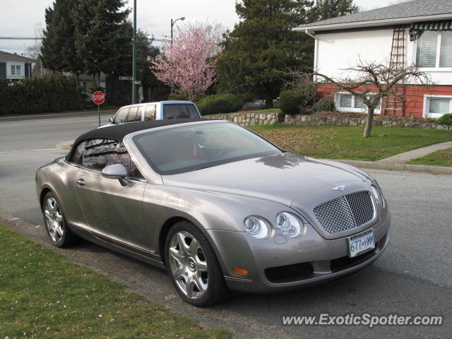 Bentley Continental spotted in Vancouver BC, Canada