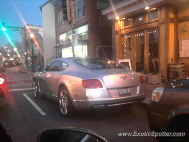 Bentley Continental spotted in Annapolis, Maryland