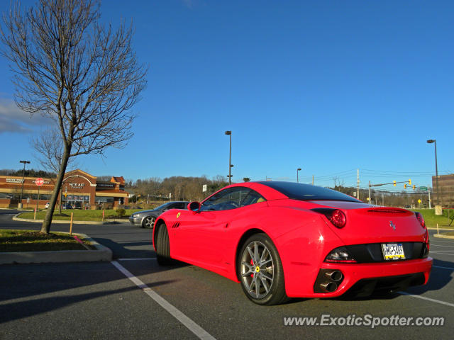 Ferrari California spotted in Allentown, Pennsylvania