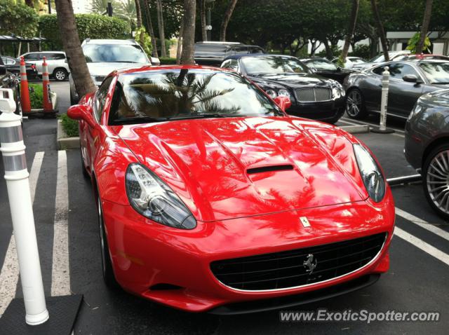 Ferrari California spotted in Bal Harbour, Florida