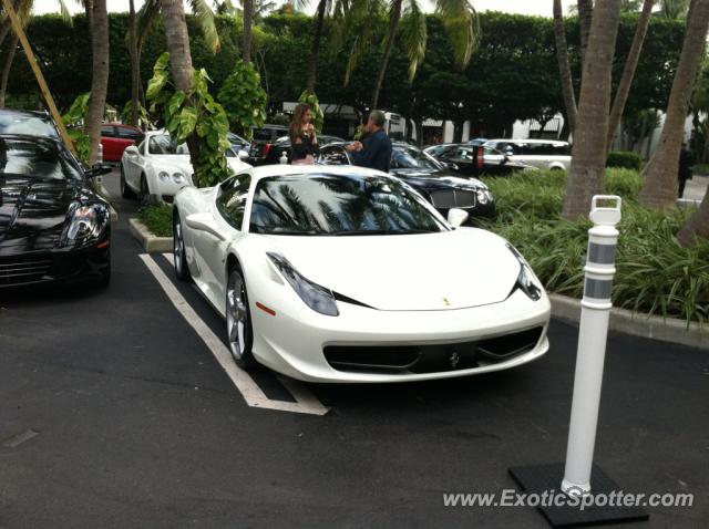 Ferrari 458 Italia spotted in Bal Harbour, Florida