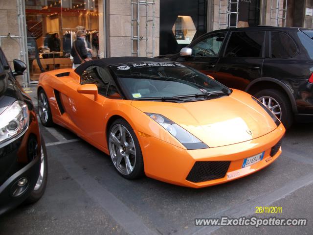 Lamborghini Gallardo spotted in Milan, Italy