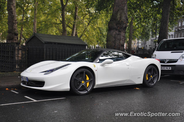 Ferrari 458 Italia spotted in London, United Kingdom