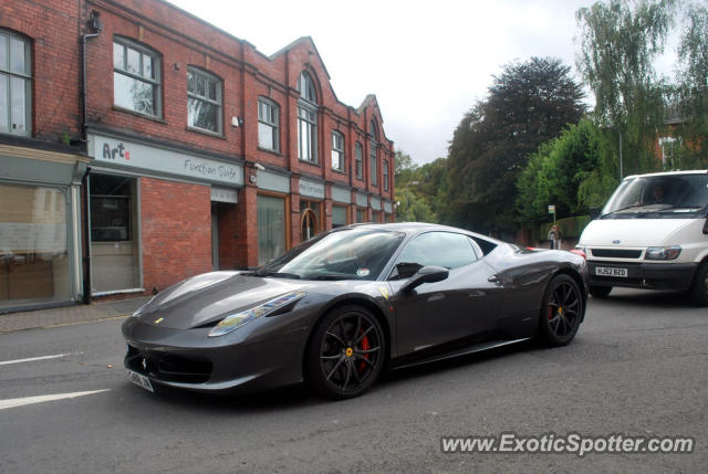 Ferrari 458 Italia spotted in Hereford, United Kingdom