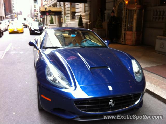 Ferrari California spotted in New York City, United States