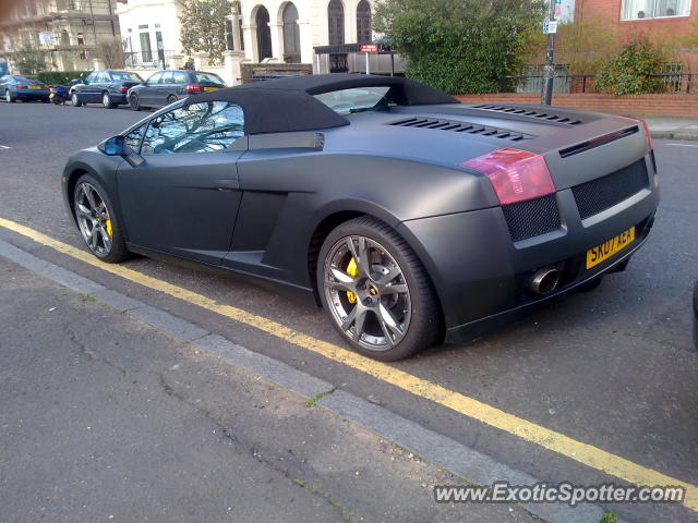 Lamborghini Gallardo spotted in London, Primrose Hill, United Kingdom