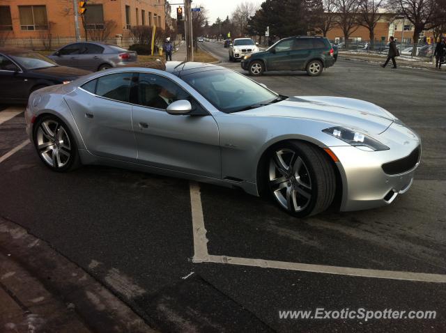 Fisker Karma spotted in North York, Canada