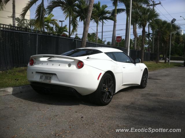 Lotus Evora spotted in Miami, Florida