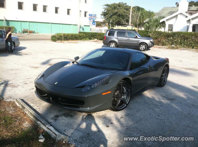 Ferrari 458 Italia spotted in Miami, Florida