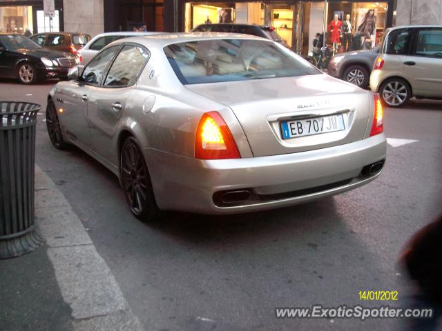 Maserati Quattroporte spotted in Milan, Italy