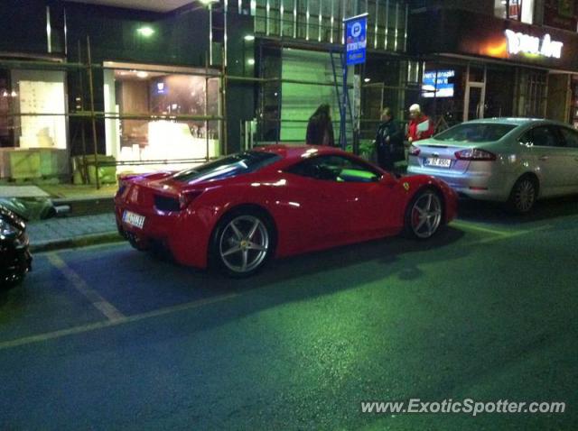 Ferrari 458 Italia spotted in Istanbul, Turkey