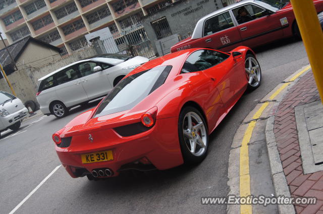 Ferrari 458 Italia spotted in Hong Kong, China