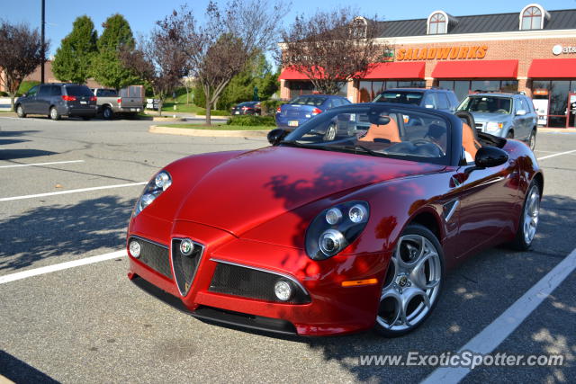 Alfa Romeo 8C spotted in West Chester, Pennsylvania