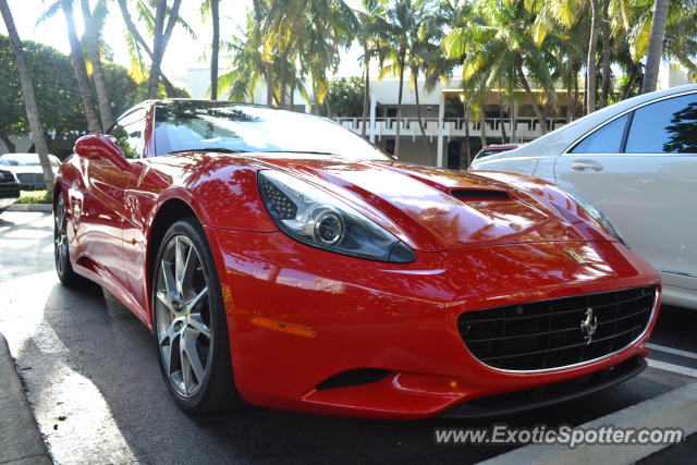 Ferrari California spotted in Miami, Florida