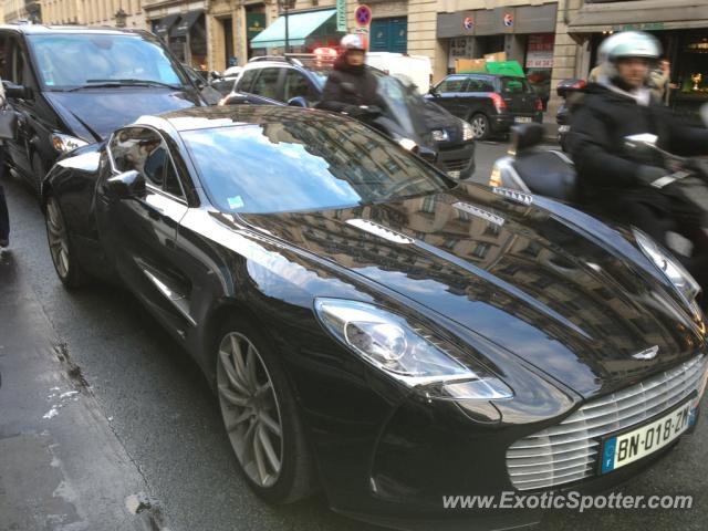 Aston Martin One-77 spotted in Paris, France