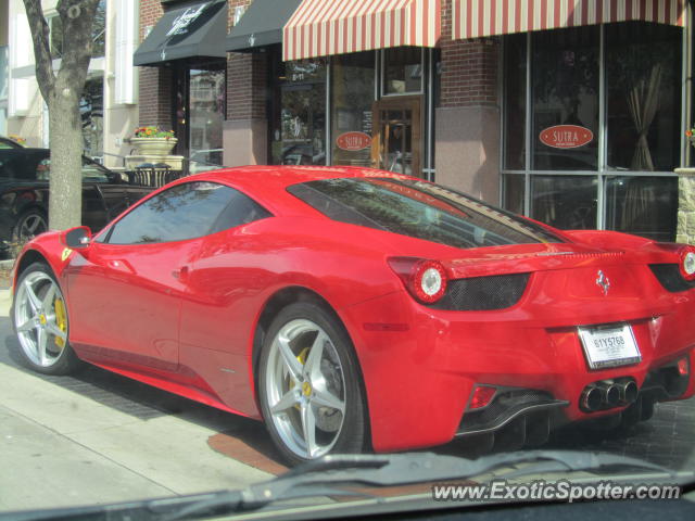 Ferrari 458 Italia spotted in Dallas, Texas