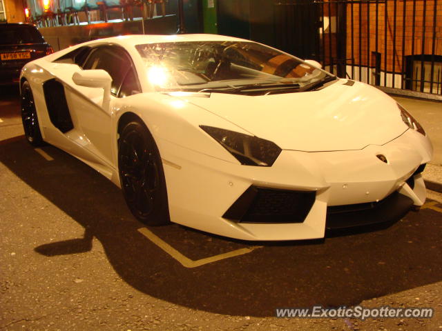 Lamborghini Aventador spotted in London, United Kingdom