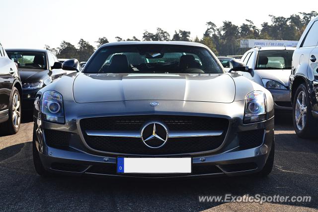 Mercedes SLS AMG spotted in Hockenheimring, Germany