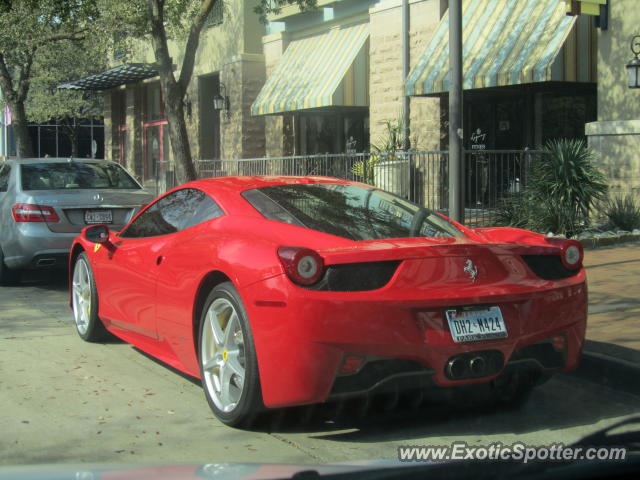 Ferrari 458 Italia spotted in Dallas, Texas