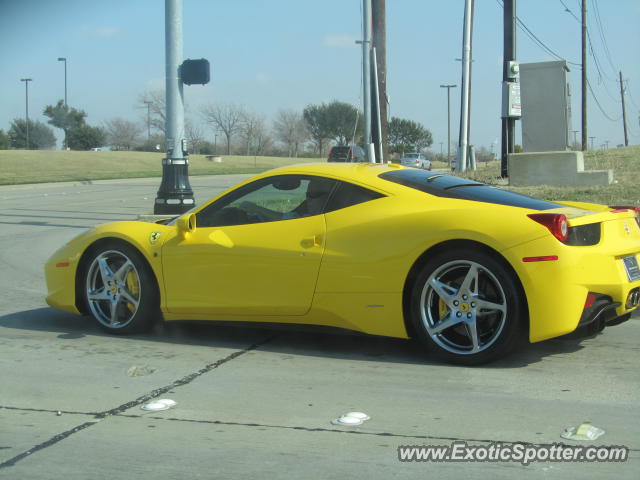 Ferrari 458 Italia spotted in Dallas, Texas