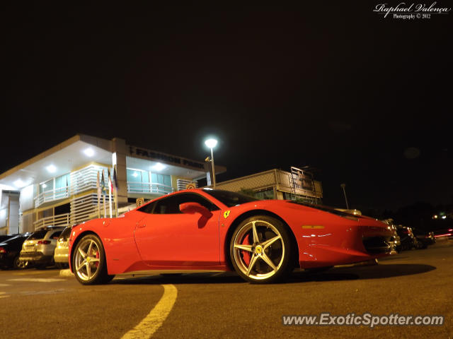 Ferrari 458 Italia spotted in Brasília, Brazil