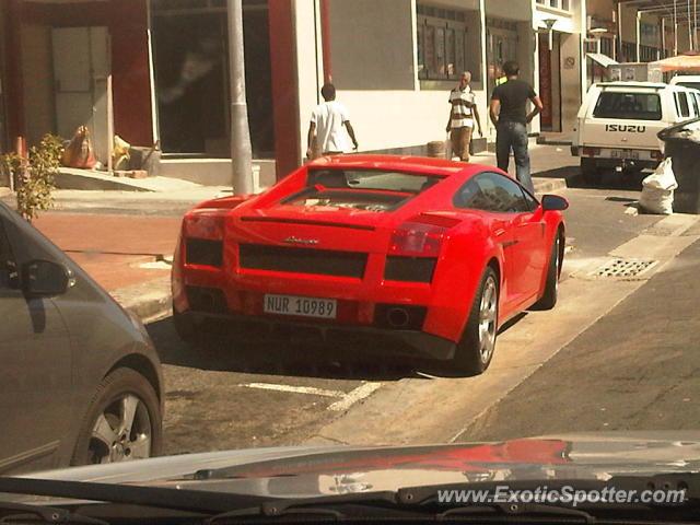 Lamborghini Gallardo spotted in Cape Town, South Africa