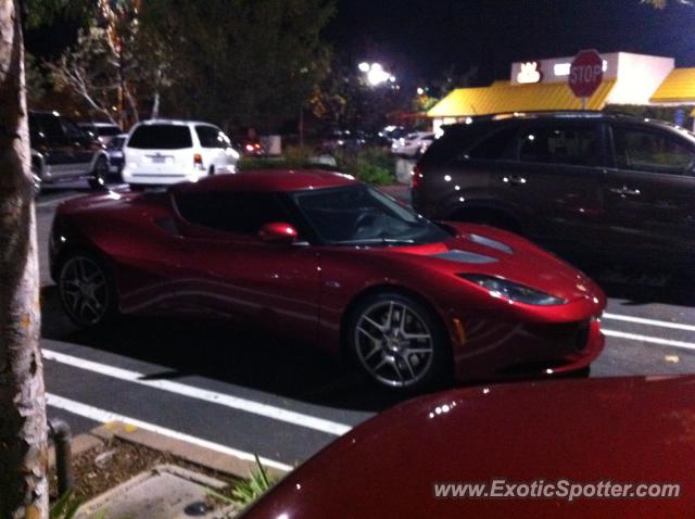 Lotus Evora spotted in Laguna Hills, California