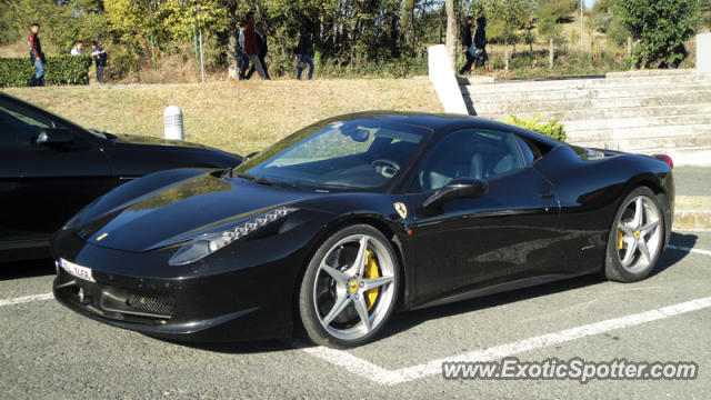 Ferrari 458 Italia spotted in Rome, Italy