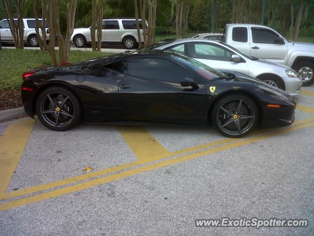 Ferrari 458 Italia spotted in Orlando, FL, United States