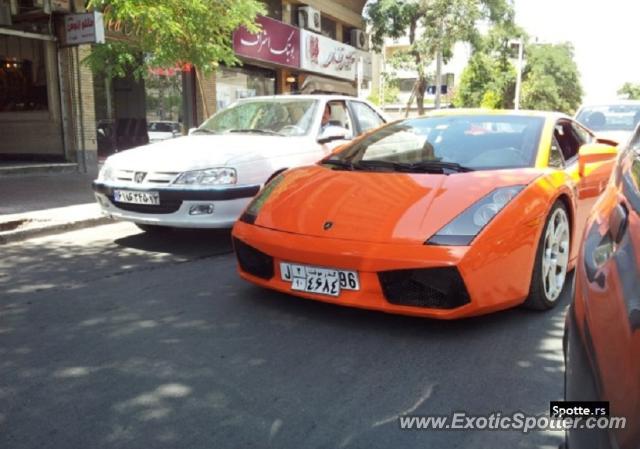 Lamborghini Gallardo spotted in Mashhad, Iran