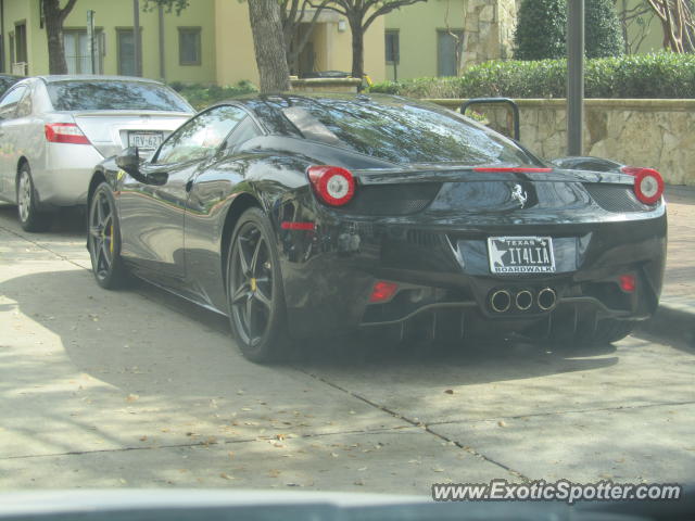 Ferrari 458 Italia spotted in Dallas, Texas