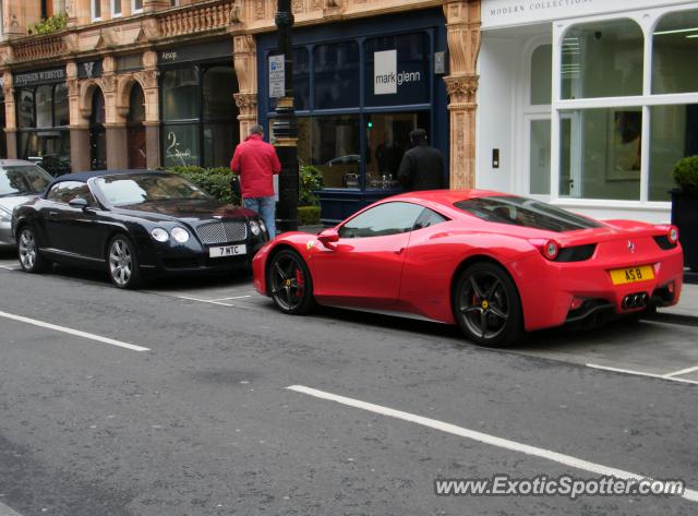 Ferrari 458 Italia spotted in London, United Kingdom