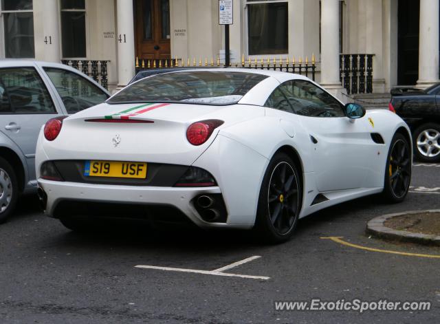 Ferrari California spotted in London, United Kingdom