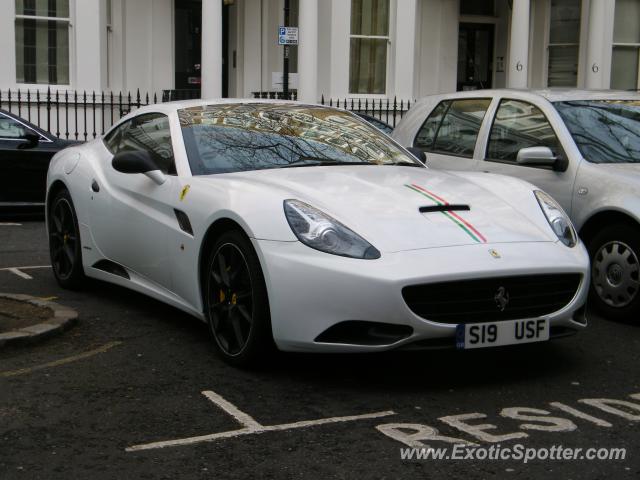 Ferrari California spotted in London, United Kingdom