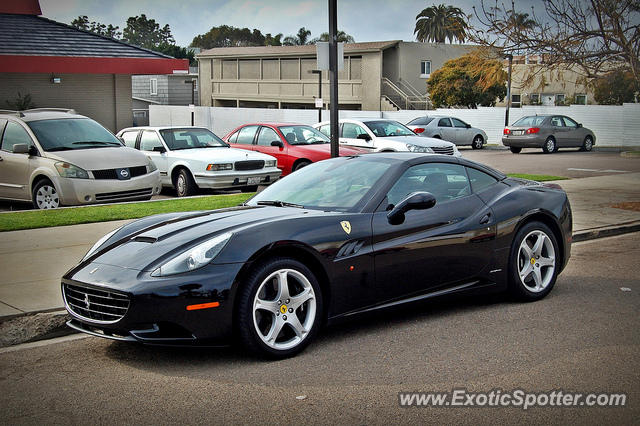 Ferrari California spotted in La Jolla, California