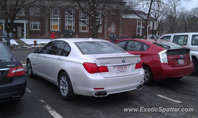 BMW Alpina B7 spotted in Newton Centre, Massachusetts