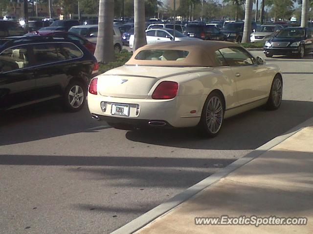 Bentley Continental spotted in Naples, FL, Florida