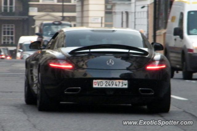 Mercedes SLS AMG spotted in London, United Kingdom