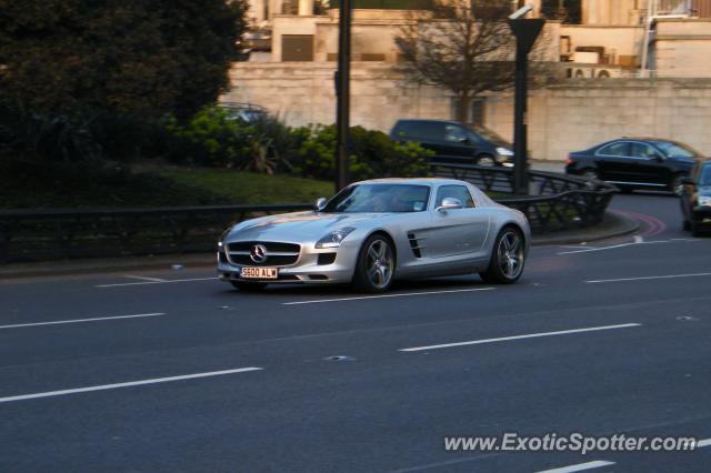 Mercedes SLS AMG spotted in London, United Kingdom