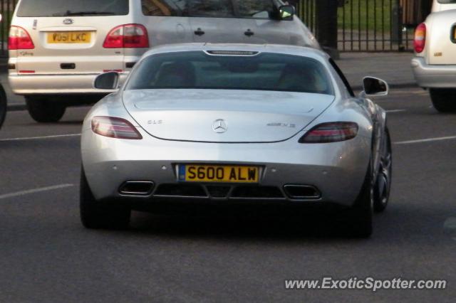 Mercedes SLS AMG spotted in London, United Kingdom