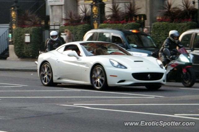 Ferrari California spotted in London, United Kingdom