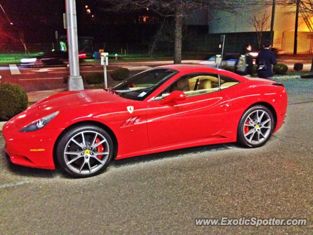 Ferrari California spotted in Edgewater, New Jersey