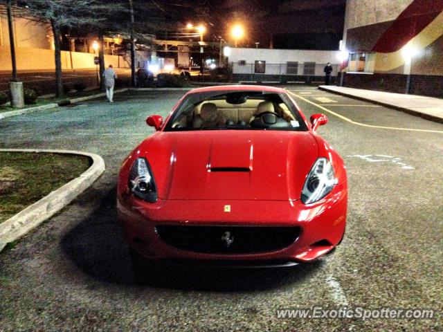 Ferrari California spotted in Edgewater, New Jersey