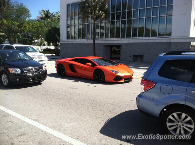 Lamborghini Aventador spotted in Ft. Lauderdale, Florida